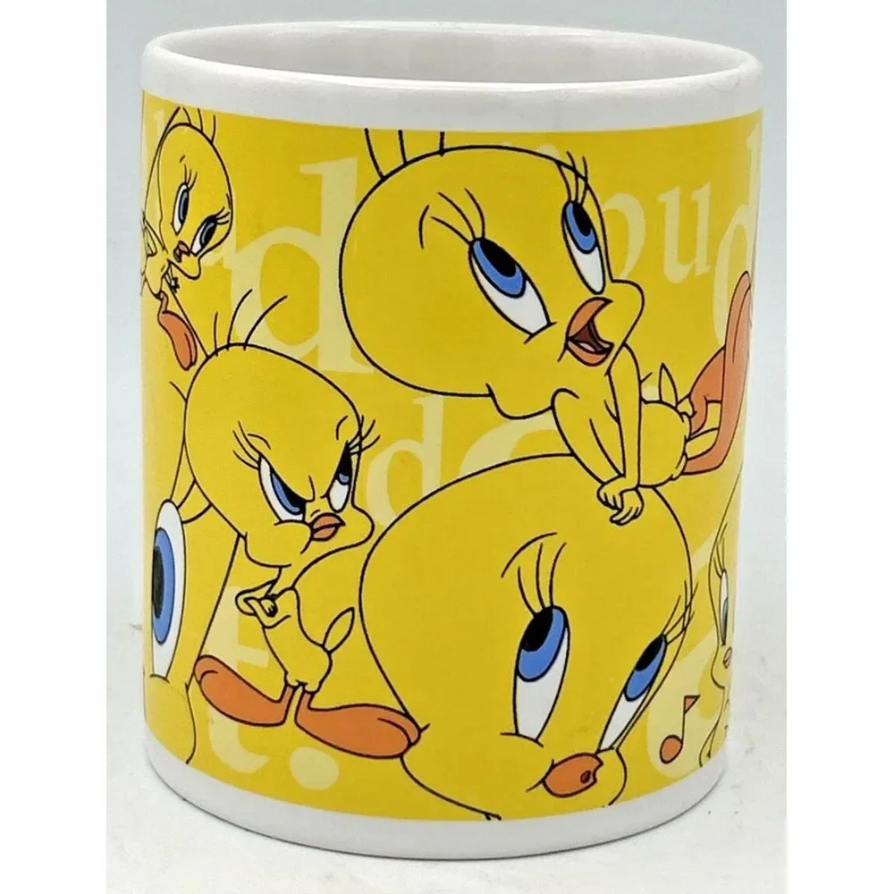 Vintage 1998 Six Flags Exclusive Looney Toons Tweety Bird Warner Brothers Coffee